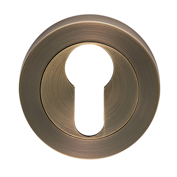 Antique Brass Euro Escutcheon