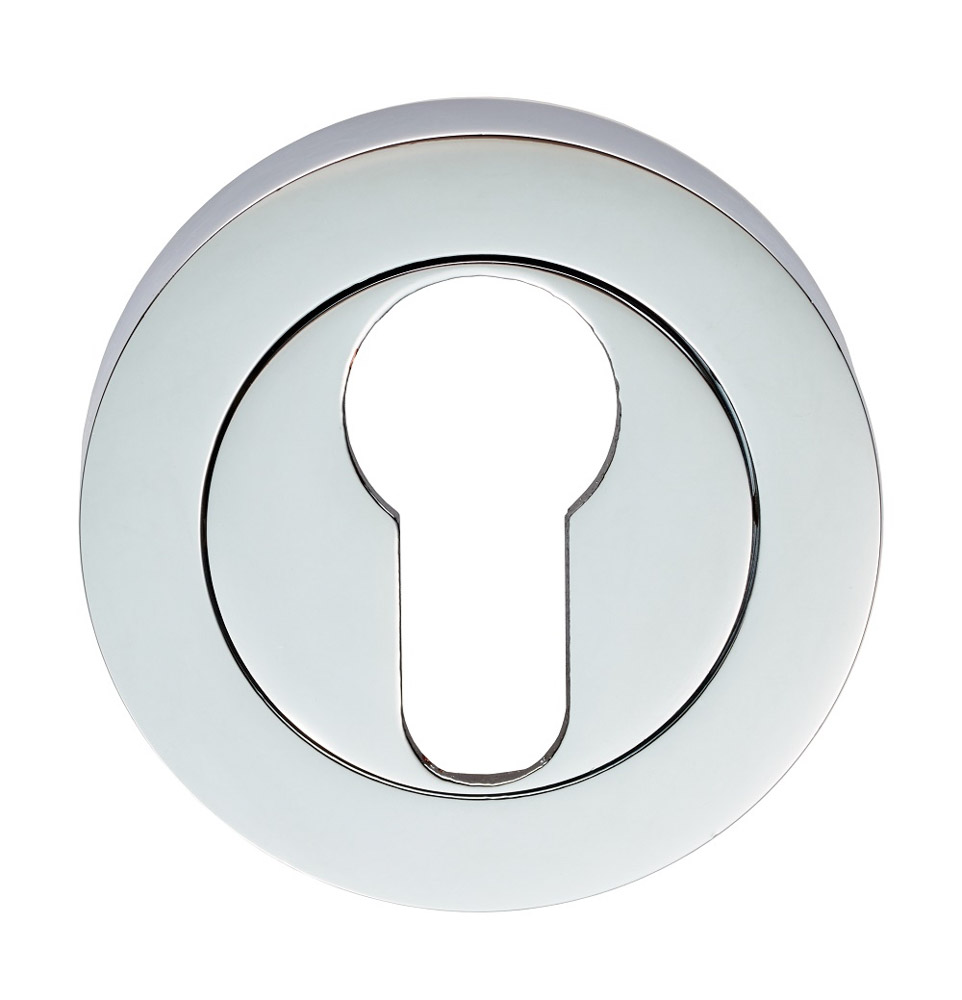 Polished Chrome Euro Escutcheon