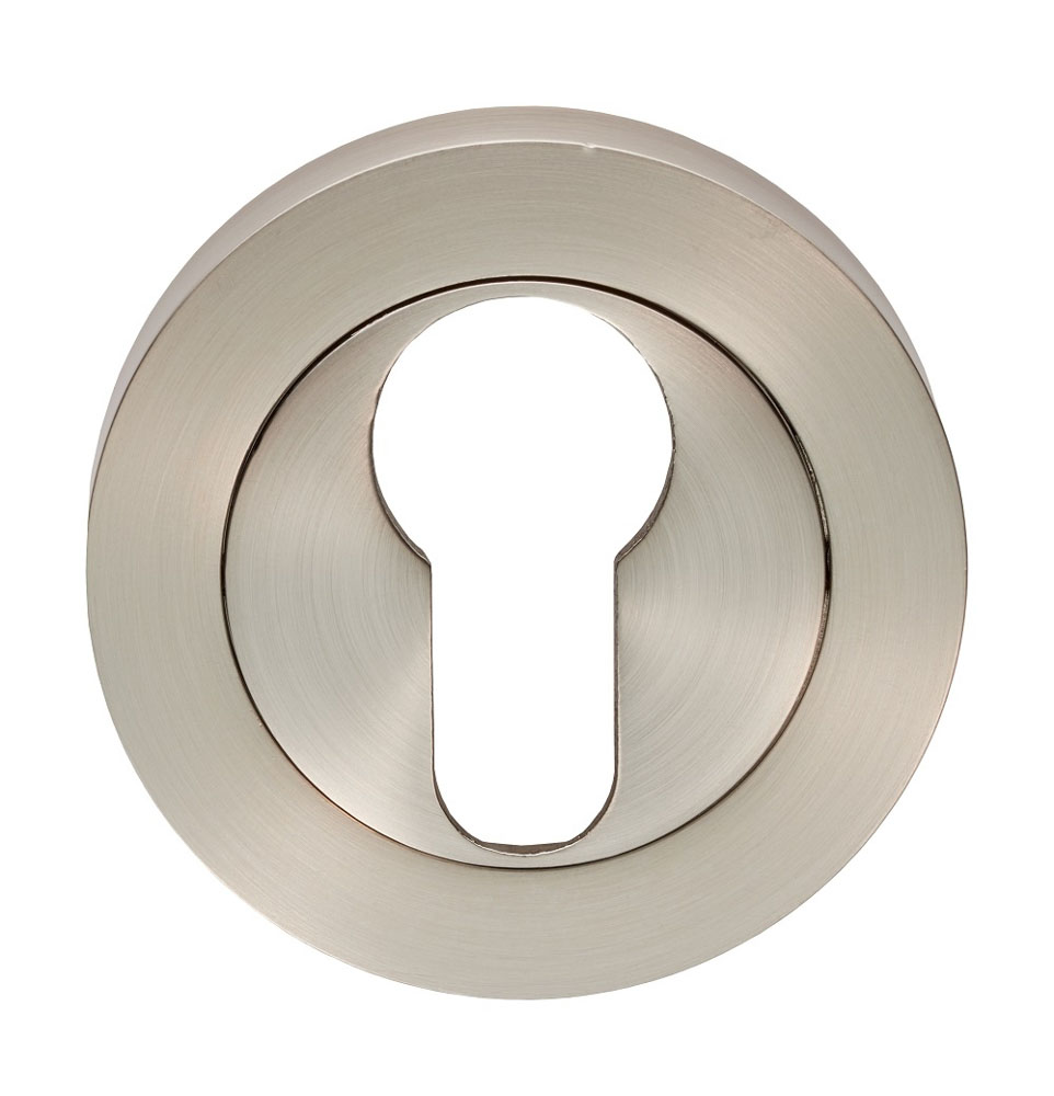 Satin Nickel Euro Escutcheon