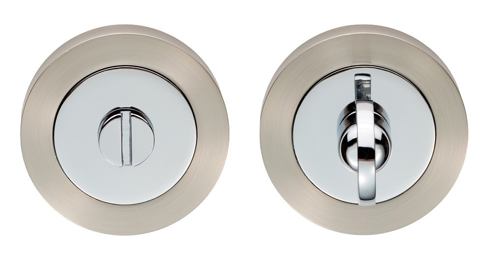 Satin Nickel and Polished Chrome Bath Turn 