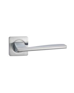 Angel Lever On Square Rose - Satin Chrome (EOL)