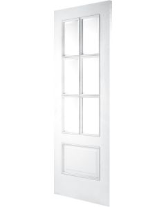 Bolection Iris White 6-Light Grained Fire Door (FD30) (EOL)