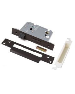 3" (76mm) Heavy Duty Bathroom Lock - Black