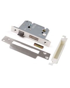 3" (76mm) Heavy Duty Bathroom Lock - Nickel