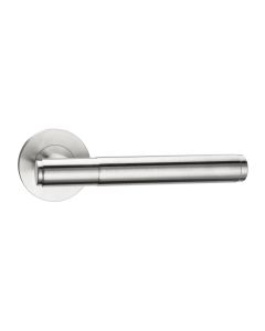 Bergamo Lever On Rose - Satin Stainless Steel (EOL)
