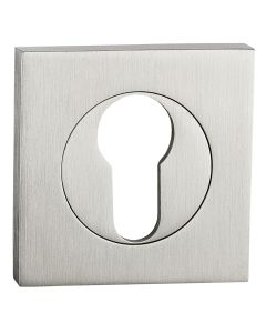 Satin Stainless Steel Square Euro Escutcheon (EOL)