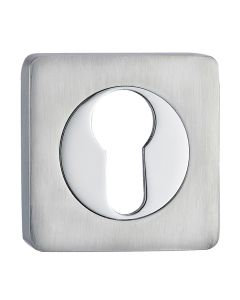 Polished & Satin Chrome Euro Escutcheon (SR)