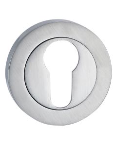 Satin Chrome Euro Escutcheon (RR)