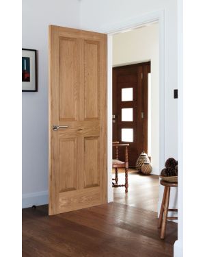 Victorian Rustic Oak Fire Door (FD30 - Made to Measure)