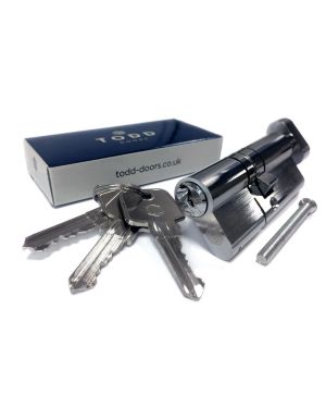 60mm Euro Cylinder Keyed Alike (30-30) - Key & Turn - Polished