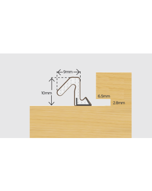 External Door Frame Weather Strip - Brown
