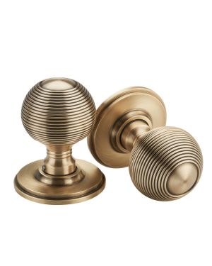 Zigrinato Mortice Knobs - Parisian Bronze