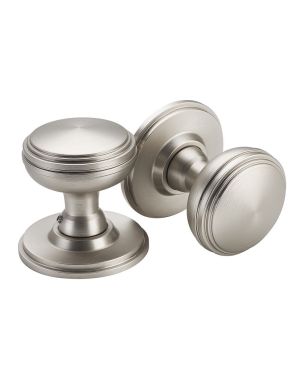 Zuppo Mortice Knobs - Cool Brushed Nickel (EOL)