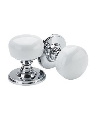 Porcellana White Knobs - Brilliante Chrome (EOL)