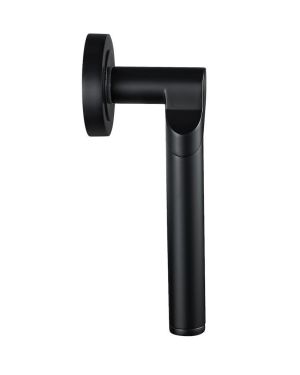 Corvus Lever On Round Rose -Black