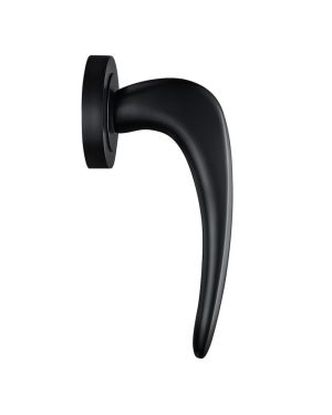 Cygnus Lever On Round Rose - Black