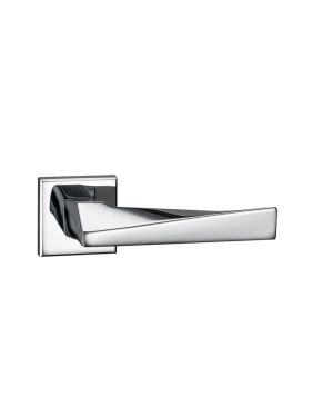 Cavour Lever On Square Rose - Brilliante Chrome