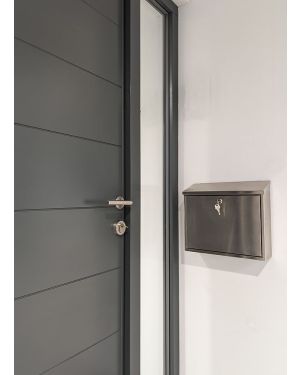 Wall Mounted Letter Box - Stainless Steel