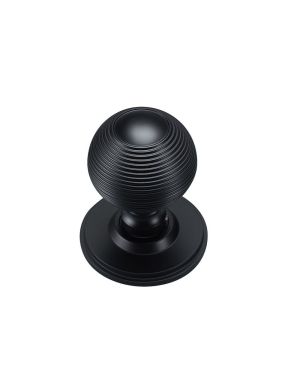 Zigrinato Mortice Knobs - Midnight Black