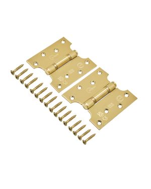 2" Throw Parliament Hinges (FD30) - Satin Brass