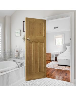 DX / 1930s Rustic Oak Fire Door (FD30)