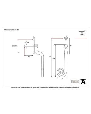 Black Deluxe Monkeytail Espag - LH