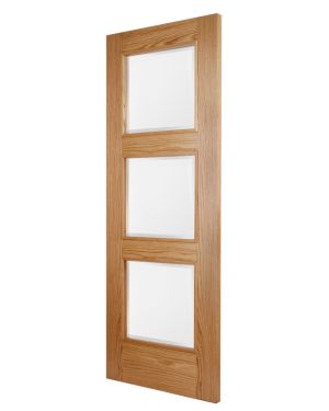 Almeria Oak 3-Light Fire Door (FD30 - Bespoke)
