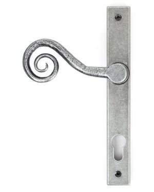 Pewter Monkeytail Slimline Lever Espag. Lock Set - RH