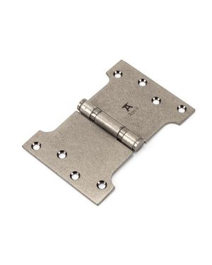 Pewter 4" x 4" x 6" Parliament Hinge (pair) ss