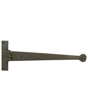 Beeswax 15" Penny End T Hinge (pair)