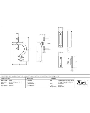 Beeswax Monkeytail Fastener - RH