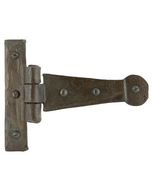 Beeswax 4" Penny End T Hinge (pair)
