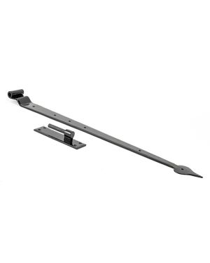 Black 35" Hook & Band Hinge - Cranked (pair)
