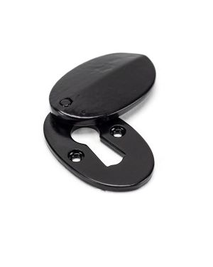 Black Oval Escutcheon & Cover