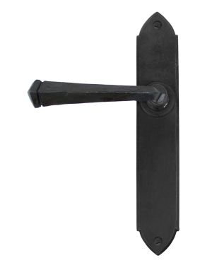 Beeswax Gothic Lever Latch Set