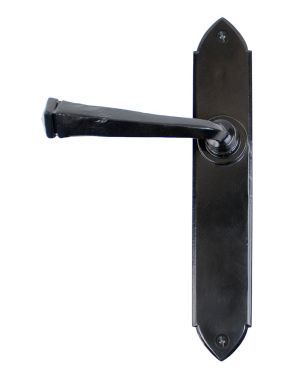 Black Gothic Lever Latch Set