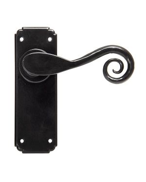 Black Monkeytail Lever Latch Set