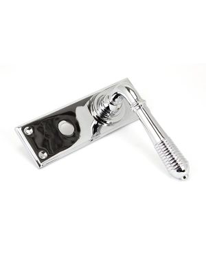 Polished Chrome Reeded Lever Bathroom Set