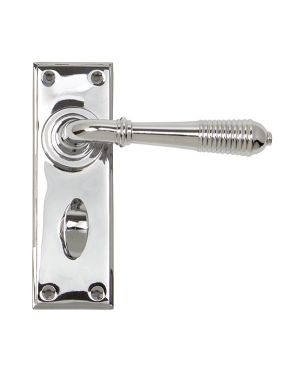 Polished Chrome Reeded Lever Bathroom Set