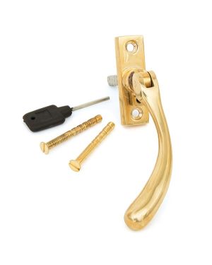 Polished Brass Slim Peardrop Espag - LH