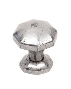Natural Smooth Octagonal Cabinet Knob - Small