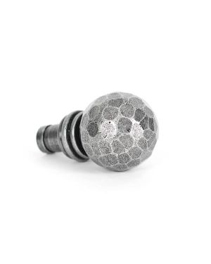 Pewter Hammered Ball Curtain Finial (pair)