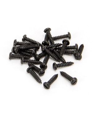 Black 4 x 1/2" Round Head Screws (25)