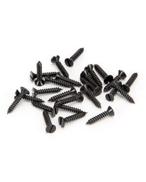 Black 6 x 3/4" Countersunk Screws (25)