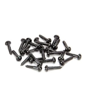 Black 8 x 3/4" Round Head Screws (25)
