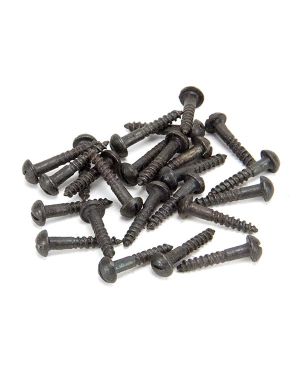 Beeswax 8x1" Round Head Screws (25)
