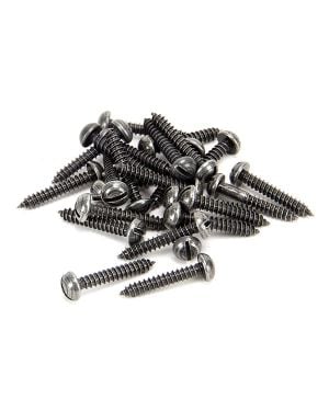Pewter 8 x 1" Round Head Screws (25)