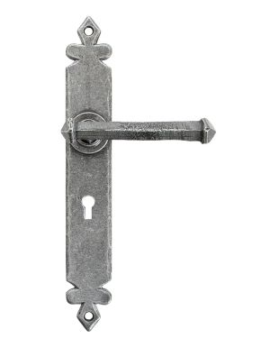 Pewter Tudor Lever Lock Set