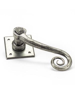 Pewter Monkeytail Lever on Rose Set (Diamond)