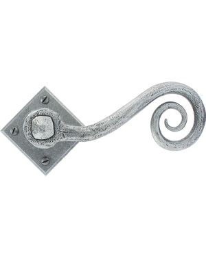 Pewter Monkeytail Lever on Rose Set (Diamond)